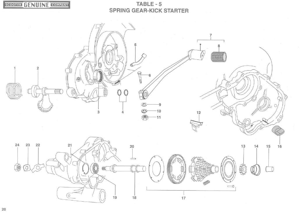 Genuine Stella Parts Stella Scooter Parts Stella Engine parts